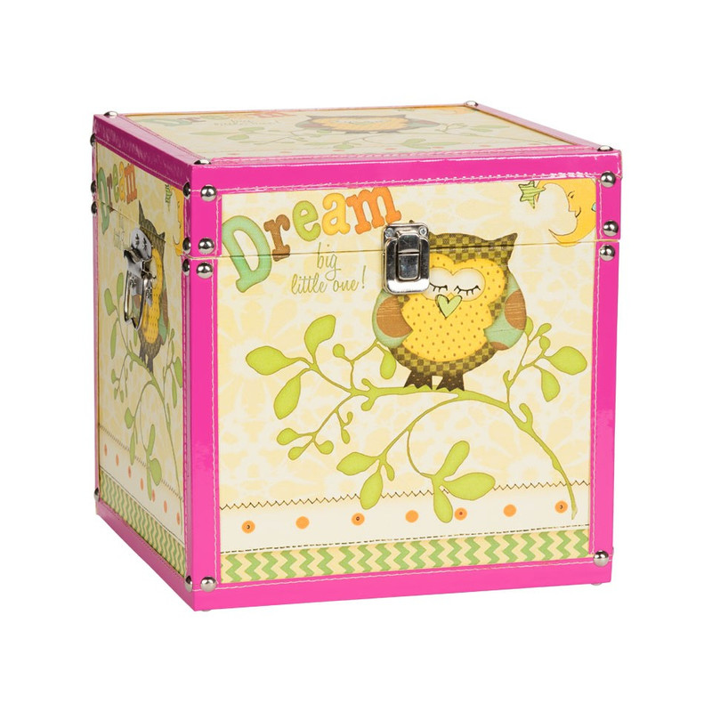 Kistje uiltje - 25 cm - geel  