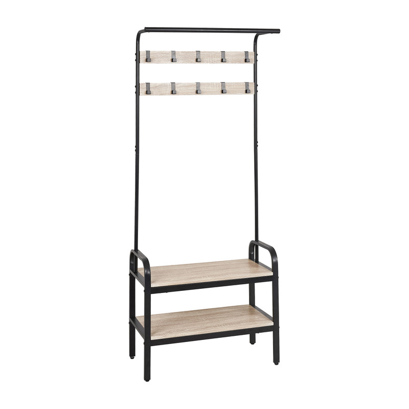 Kapstok met schoenenrek Lily - 74x34x170 cm