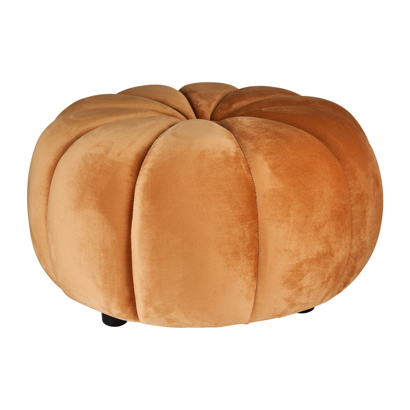 Poef pumpkin - geel - ø67x37 cm