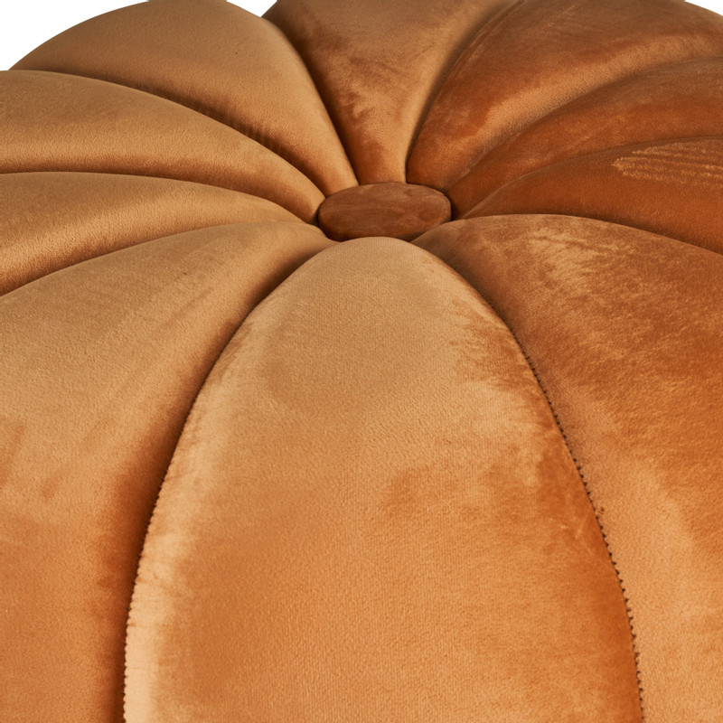 Poef pumpkin - geel - ø67x37 cm