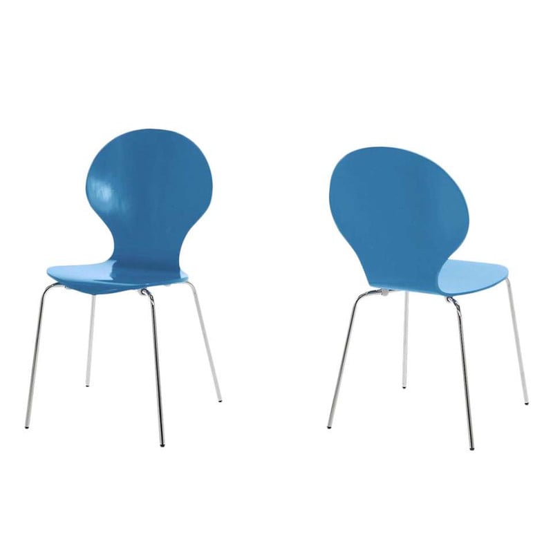 Eetkamerstoel Silkeborg - aqua - set van 4