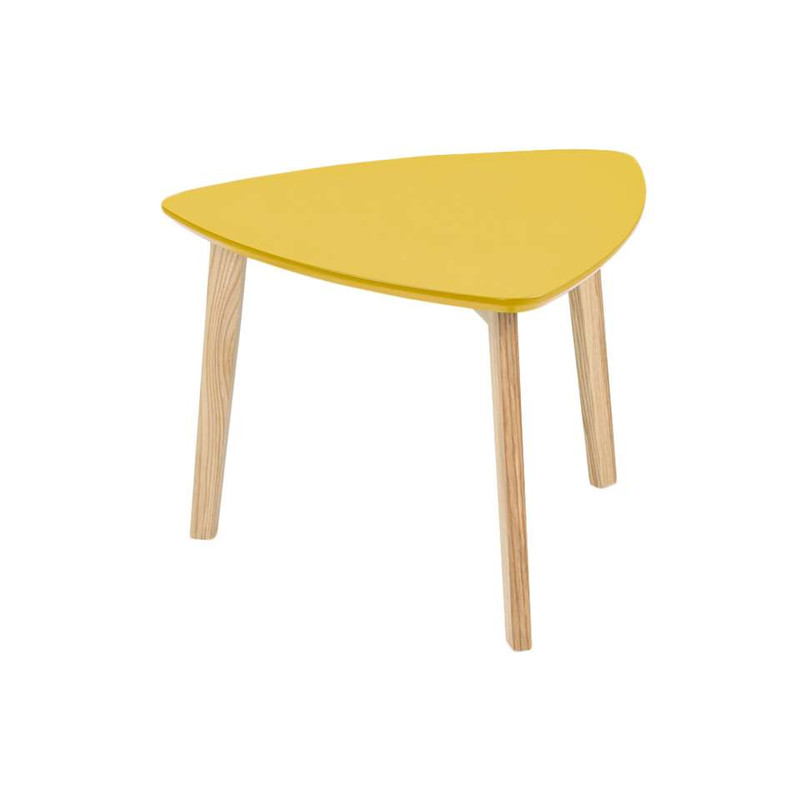 Bijzettafel Lamego - 50x50 cm - geel