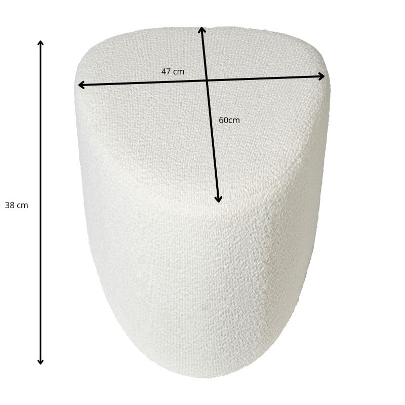 Teddy poef triangel - 38x60x47 cm