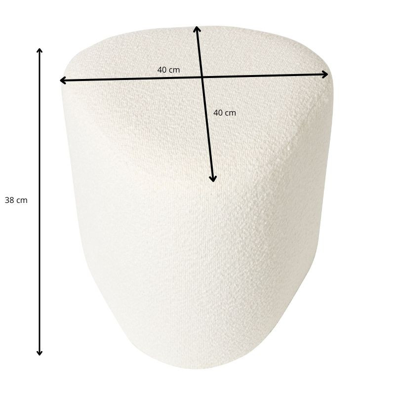 Teddy poef triangel - 38x40x40 cm 