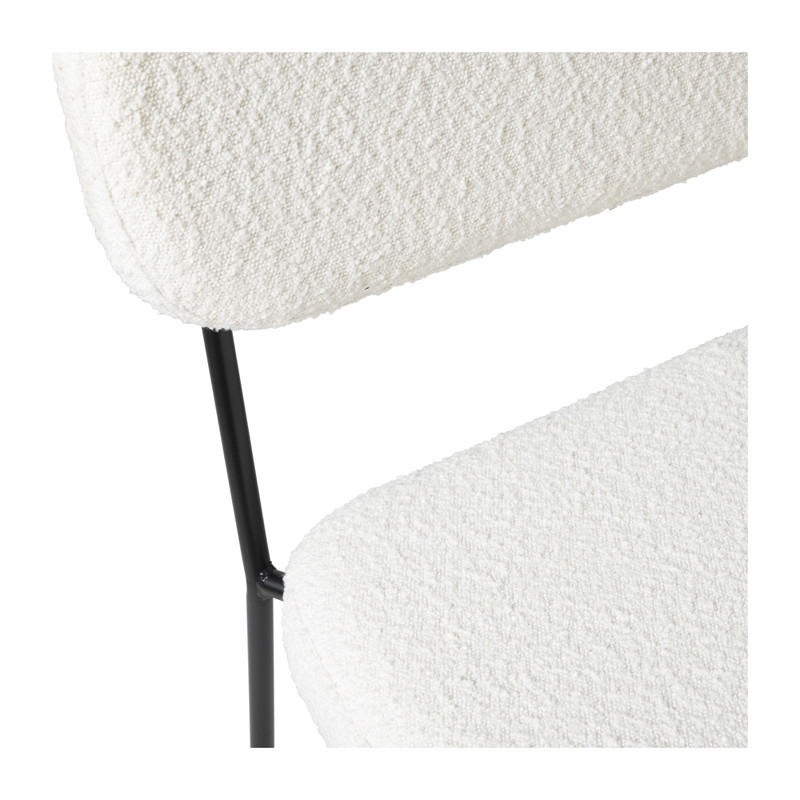 Eetkamerbank Teddy - wit - 82x124x54 cm