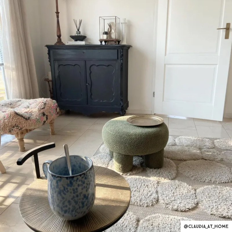 Teddy poef dodo - groen - ø52x31 cm