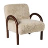 Fauteuil beatle - beige/bruin - 80x78x70 cm