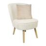 Fauteuil Didi corduroy - wit - 77x60x69 cm