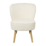 Fauteuil Didi corduroy - wit - 77x60x69 cm
