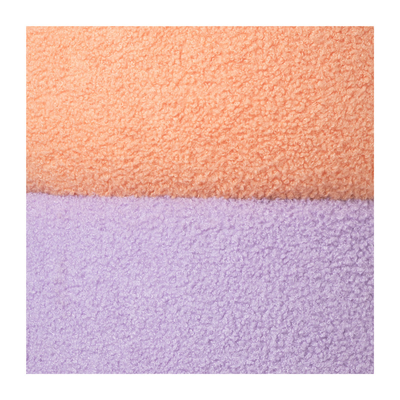 Poef duo rondo - terra/lila - ø38x40 cm