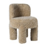 Kinderstoel fur - beige - 50x40x38 cm