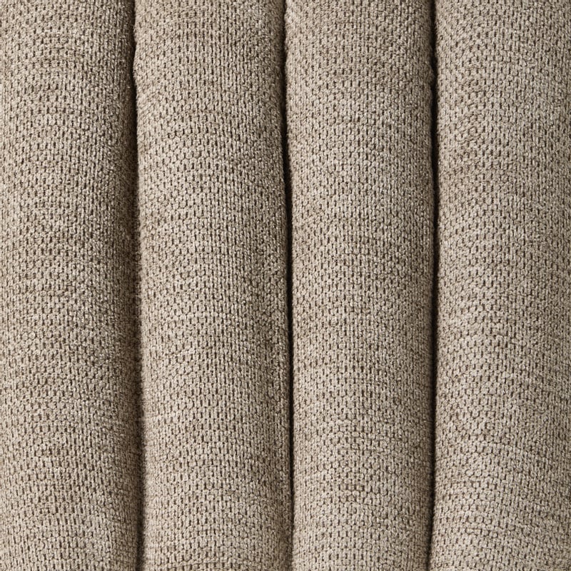 Poef Naomi chenille - taupe - 43x40x35 cm