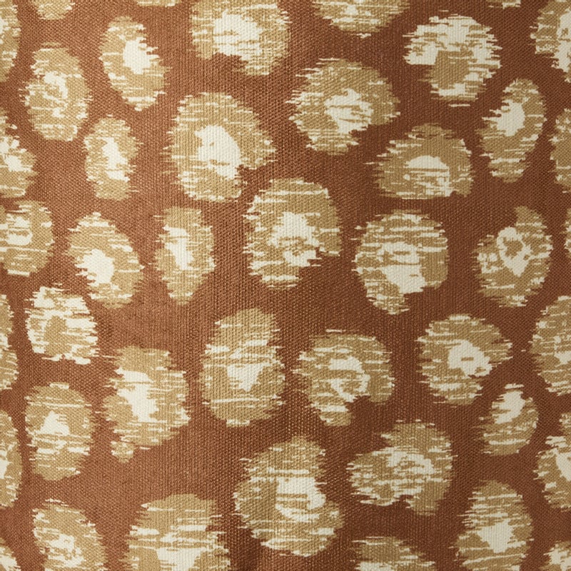 Poef Elin - bruin/groen - ø35x38 cm