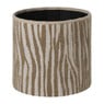 Opvouwbare poef jacquard - taupe - ø38x38 cm