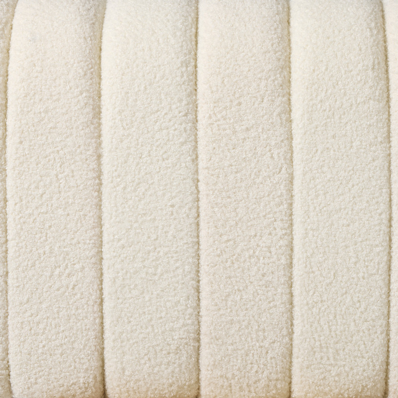 Bank Naomi teddy - wit - 45x100x38 cm