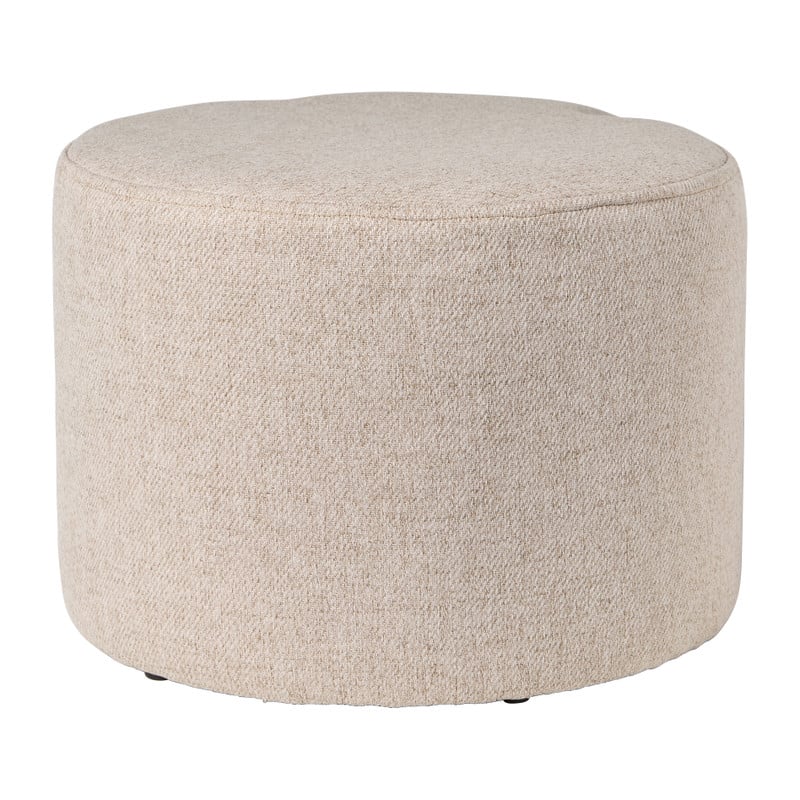 Poefjes inschuifbaar - beige/taupe - set van 2