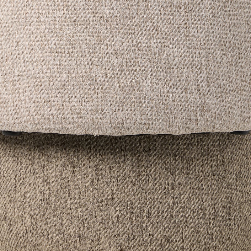 Poefjes inschuifbaar - beige/taupe - set van 2