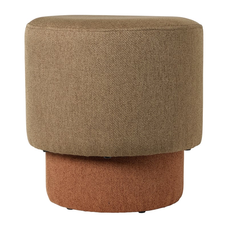 Poefjes inschuifbaar - geel/bruin -  set van 2