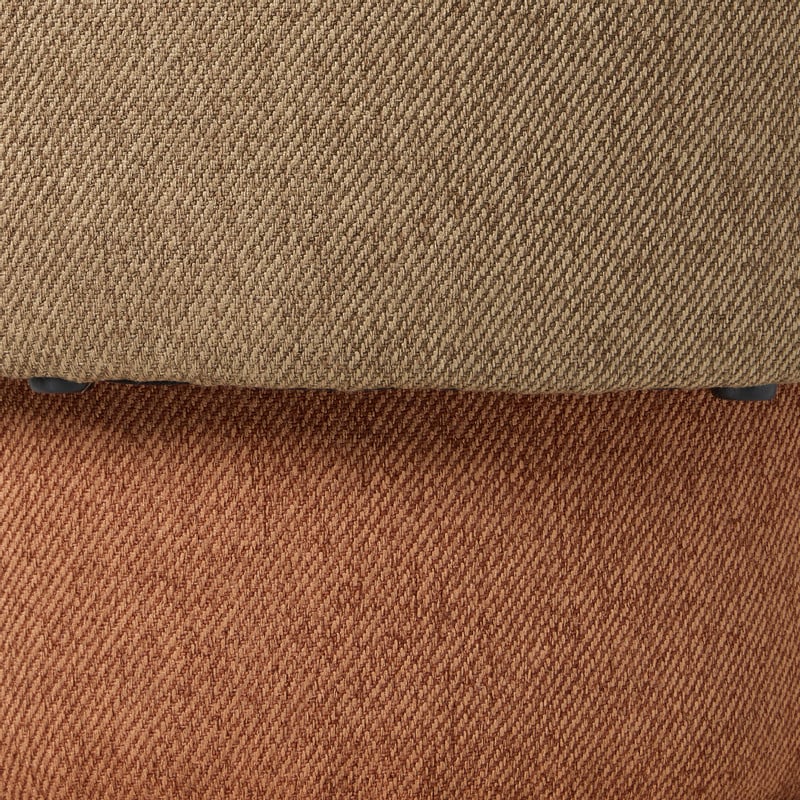 Poefjes inschuifbaar - geel/bruin -  set van 2