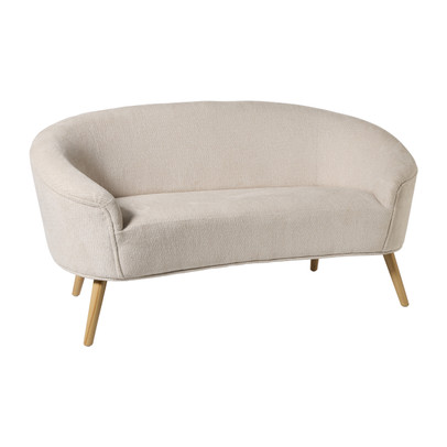 Bank Oscar bouclé - beige - 73x147x73 cm