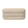 Opbergbank bubbles - beige - 44x103x42 cm