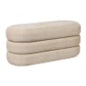 Opbergbank bubbles - beige - 44x103x42 cm