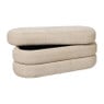 Opbergbank bubbles - beige - 44x103x42 cm
