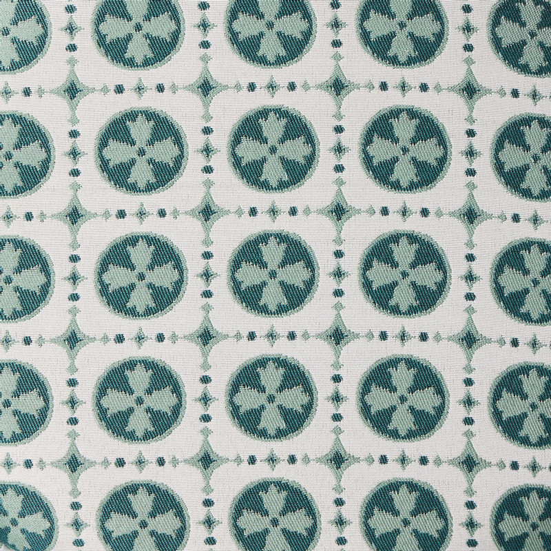 Poef cirkel - groen - ø35x39 cm