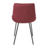 Eetkamerstoel velvet - rood - 79x50x44 cm
