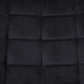 Eetkamerstoel velvet - zwart - 80x60x51 cm