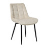 Eetkamerstoel velvet - beige - 80x60x51 cm