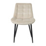 Eetkamerstoel velvet - beige - 80x60x51 cm