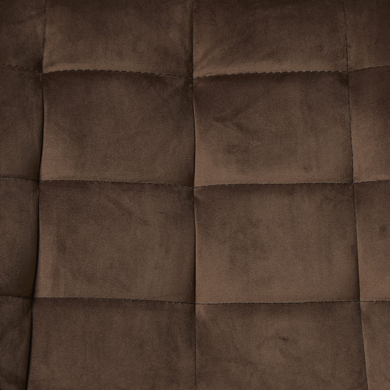 Eetkamerstoel velvet - bruin - 80x60x51 cm