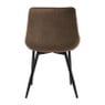 Eetkamerstoel velvet - bruin - 80x60x51 cm