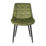 Eetkamerstoel velvet - groen - 80x60x50 cm