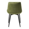 Eetkamerstoel velvet - groen - 80x60x50 cm