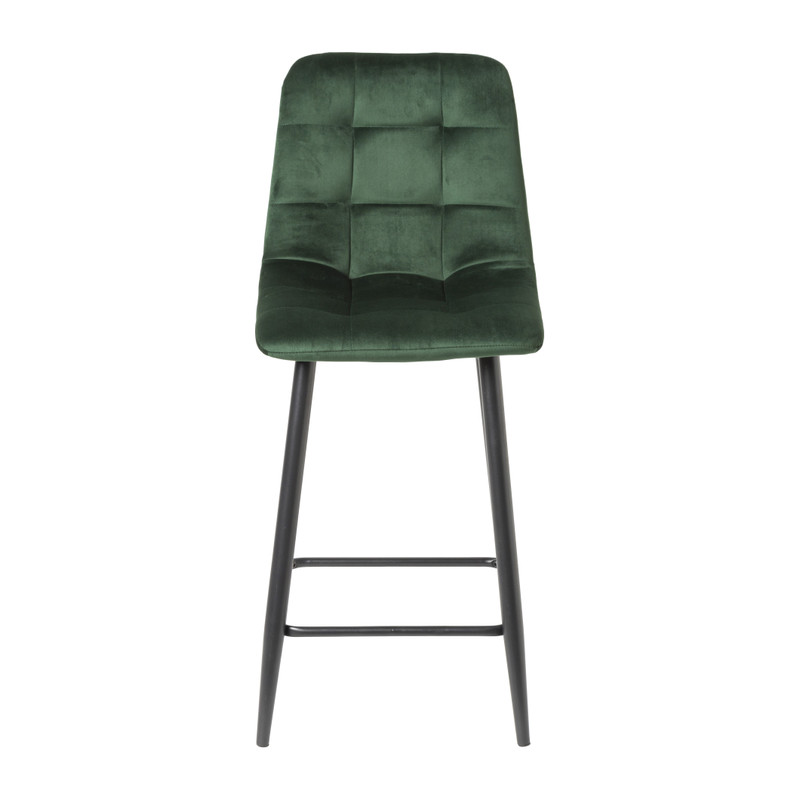 Barkruk velvet - groen - 100x50x41.5 cm