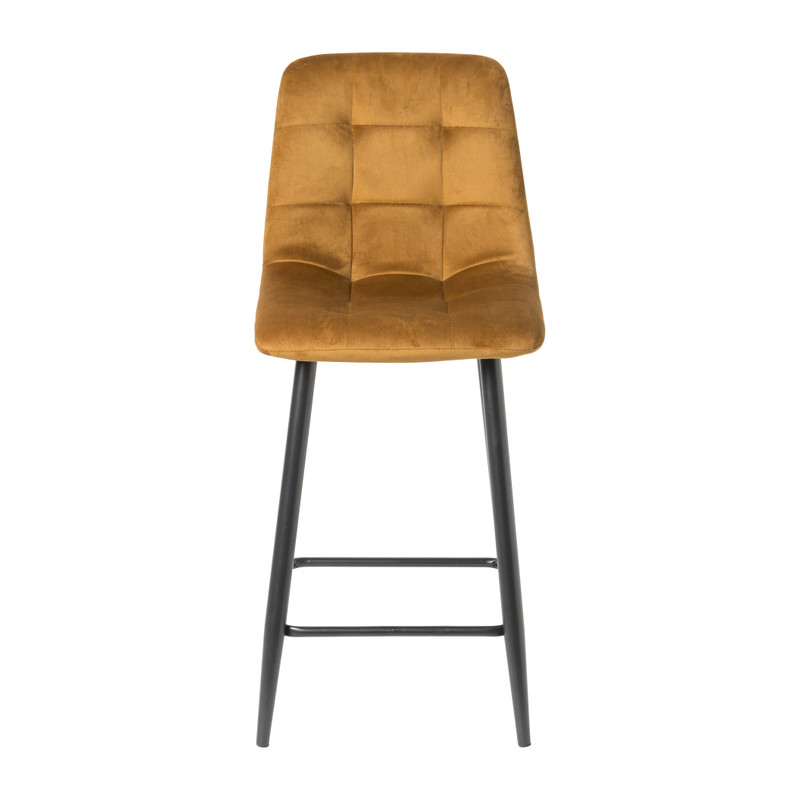 Barkruk velvet - oker - 100x50x41.5 cm