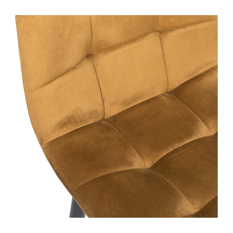 Barkruk velvet - oker - 100x50x41.5 cm