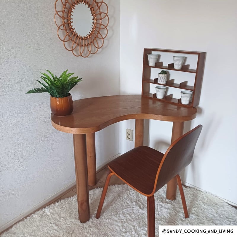 Eetkamerstoel Nordic - bruin - 80x53x42.5 cm