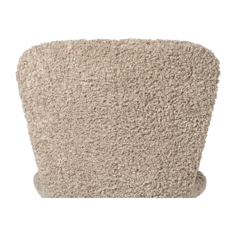 Eetkamerstoel Liz - beige - teddy - 83.5x55x45.4 cm