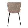 Eetkamerstoel Liz - beige - teddy - 83.5x55x45.4 cm