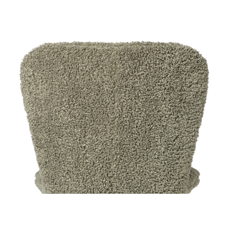 Eetkamerstoel Liz - groen - teddy - 83.5x55x45.4 cm