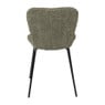 Eetkamerstoel Liz - groen - teddy - 83.5x55x45.4 cm