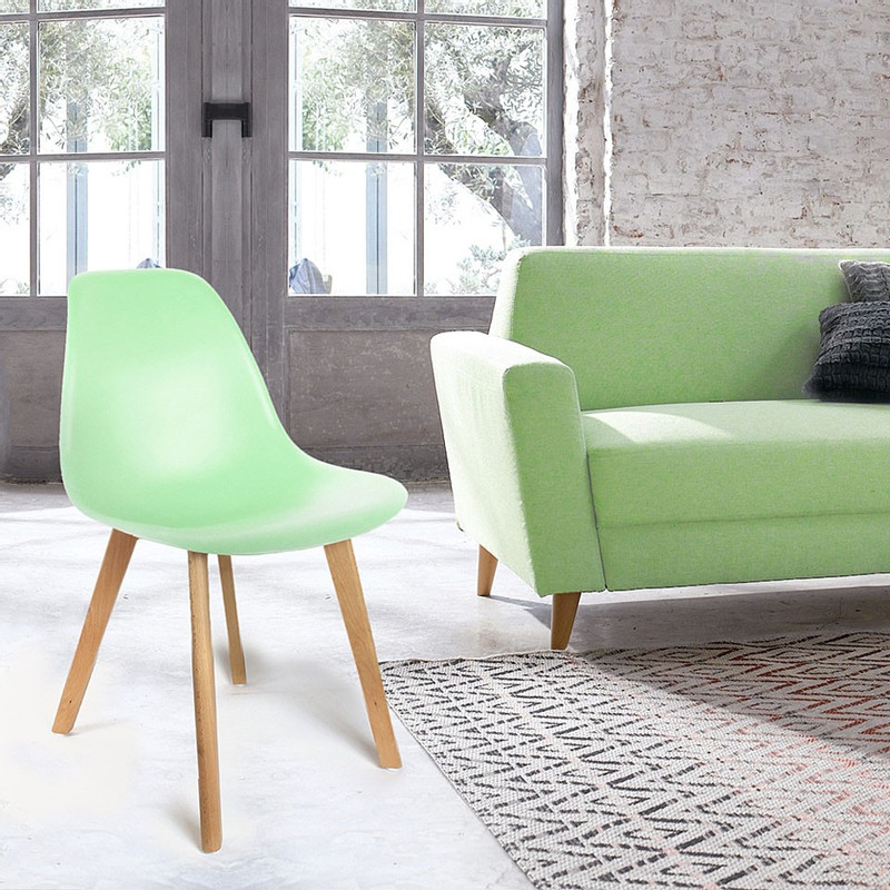 Eetkamerstoel Umea - groen - set van 2 