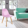 Eetkamerstoel Umea - roze - set van 2 
