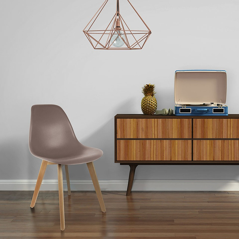 Eetkamerstoel Umea - taupe - set van 2 