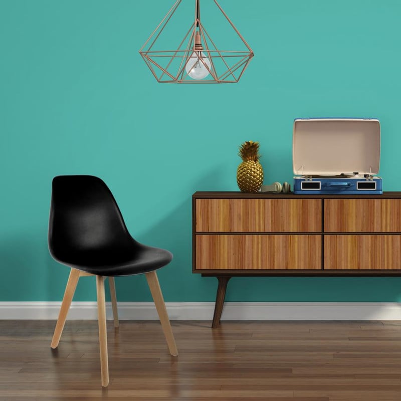 Eetkamerstoel Umea - zwart - set van 4