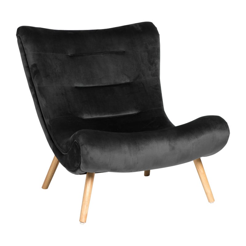 onwetendheid Vergelden hoog Loungestoel Bahama - zwart - 81x93x95 cm | Xenos