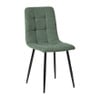 Eetkamerstoel chenille - groen - 90x53.5x44.5 cm